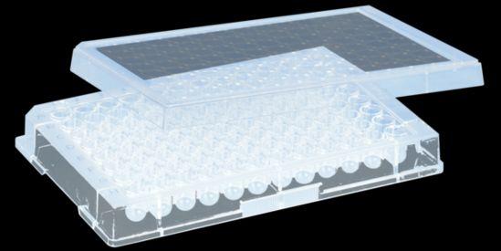 Мікропланшет 96 лунок, круглодонний, з кришкою